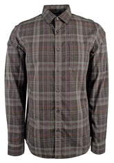 Men's Slim Fit Plaid Cotton Long Sleeve